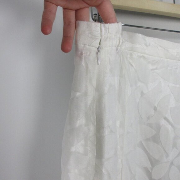 Vintage Lisa Rene 2 Piece Set Blouse Skirt Midi Tulle Sheer Lined Wedding 1X 488 - Picture 9 of 14